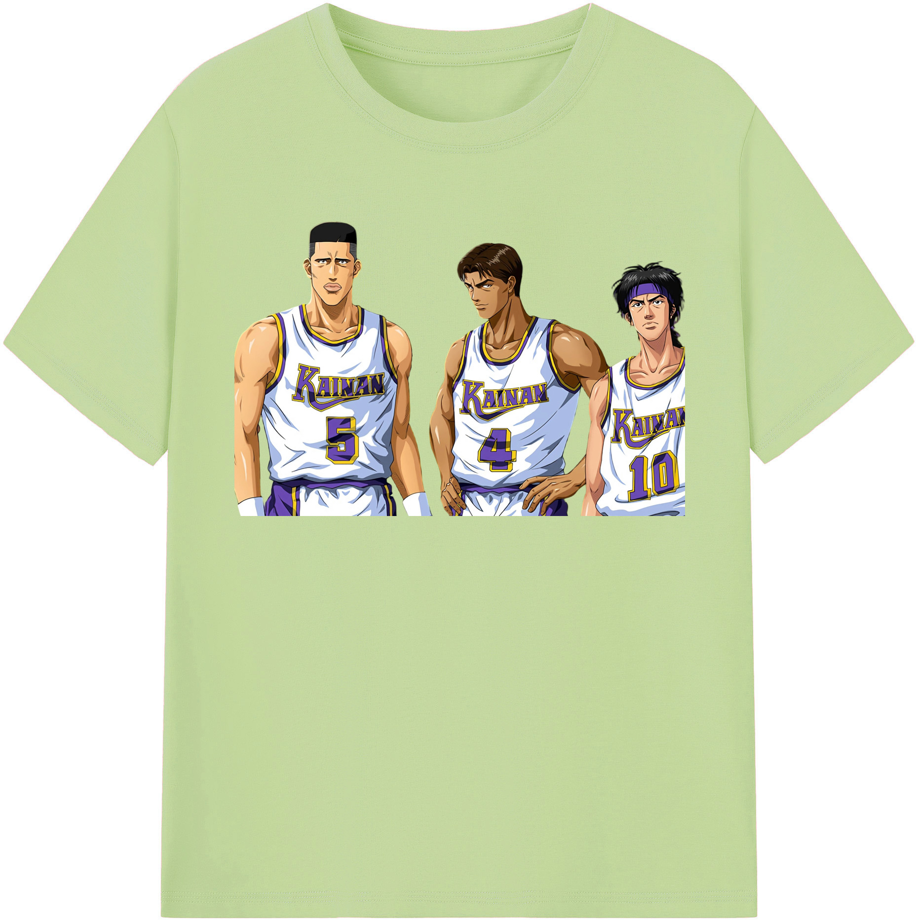 SLAM DUNK／スラムダンク 綿100％半袖Tシャツ（フロントプリント）